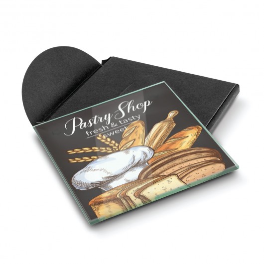 Printed Square Full Colour Glass Coasters